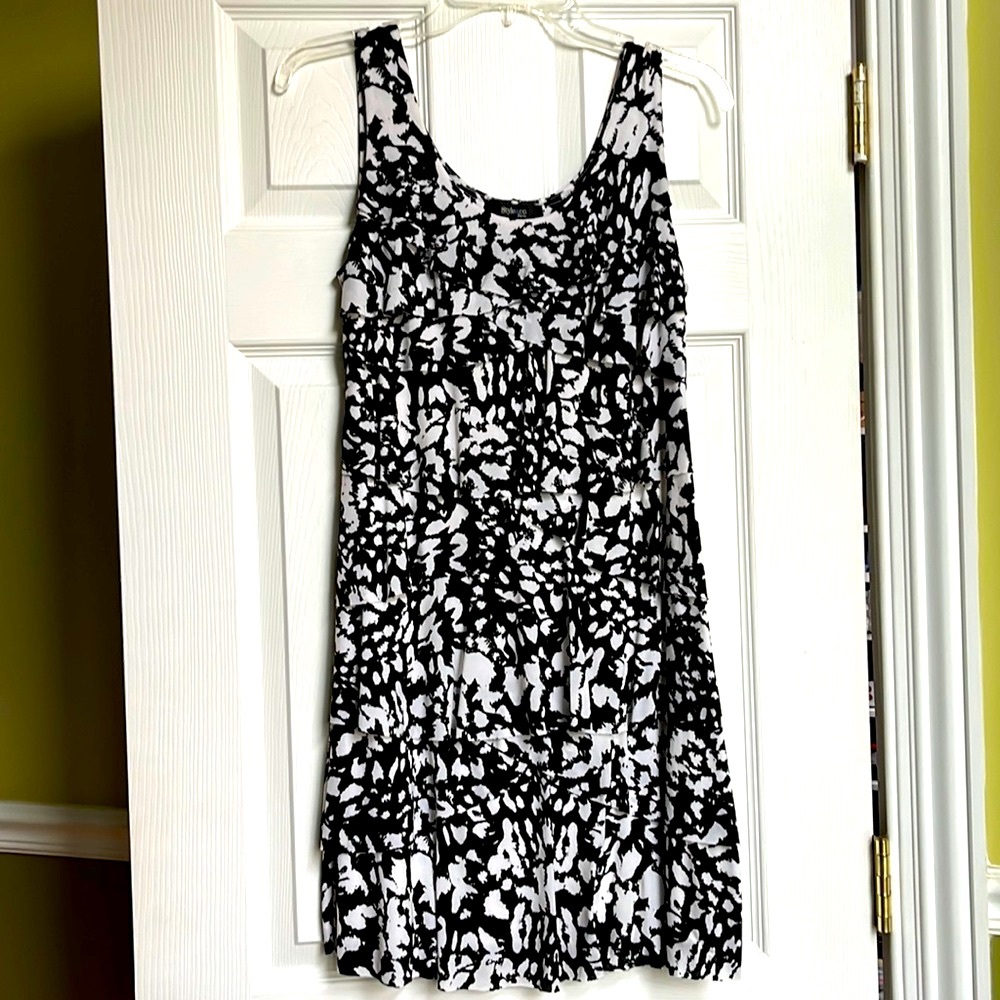 Superfun flapper ruffled mini dress size PS